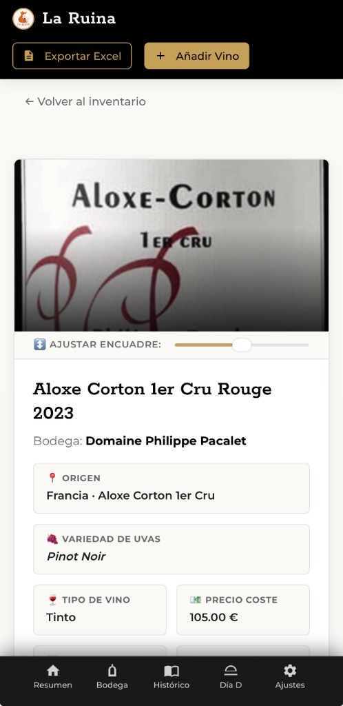 Ficha de Vino Aloxe Corton